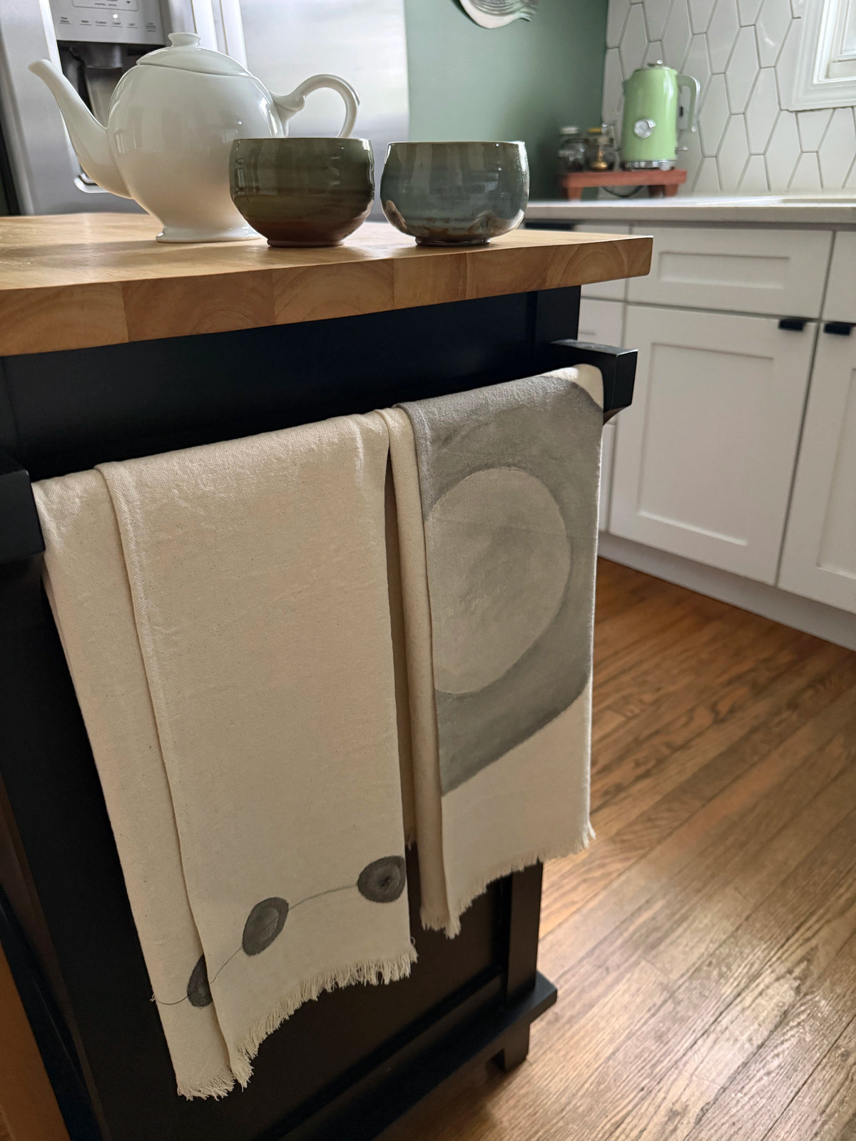 Hand-Painted Kitchen Towel