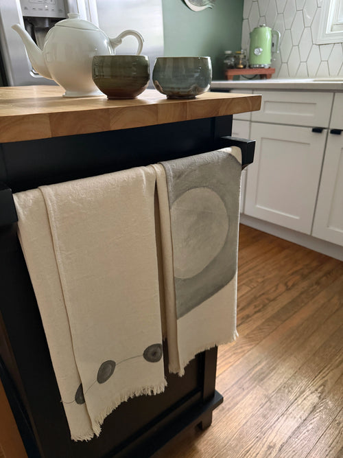 Hand-Painted Kitchen Towel